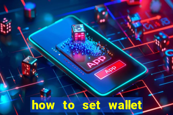 how to set wallet password in bingo plus