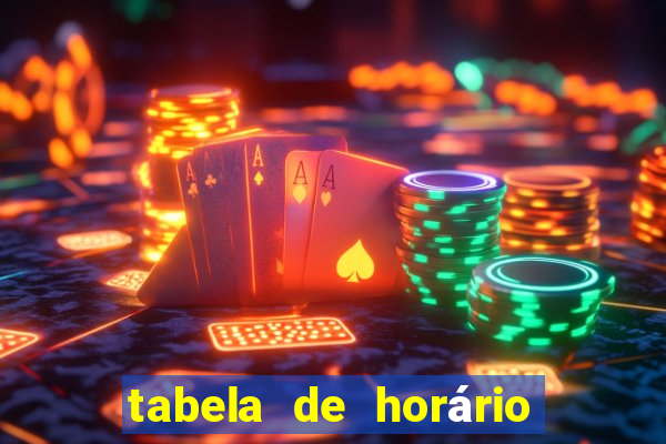 tabela de horário do fortune tiger