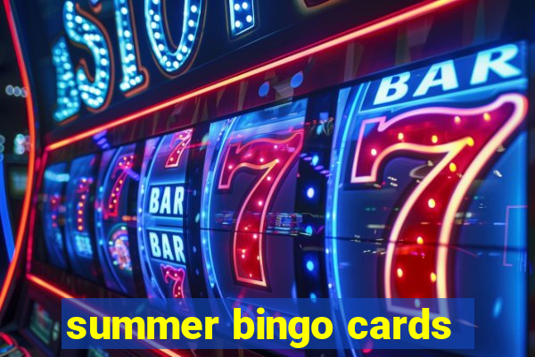 summer bingo cards