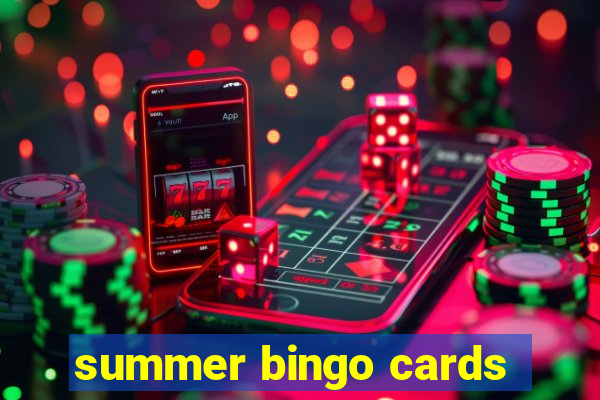 summer bingo cards