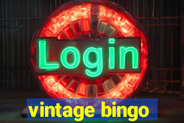 vintage bingo