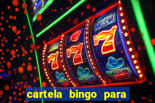 cartela bingo para cha de cozinha imprimir gratis