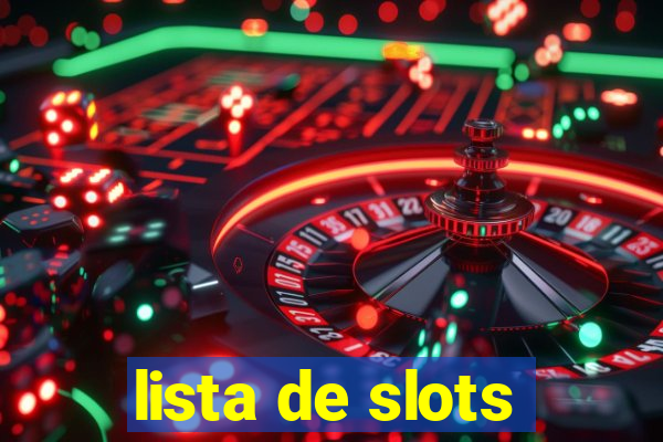 lista de slots