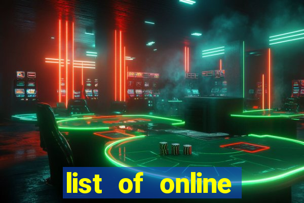 list of online slot sites