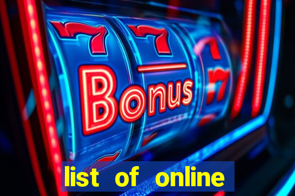 list of online slot sites