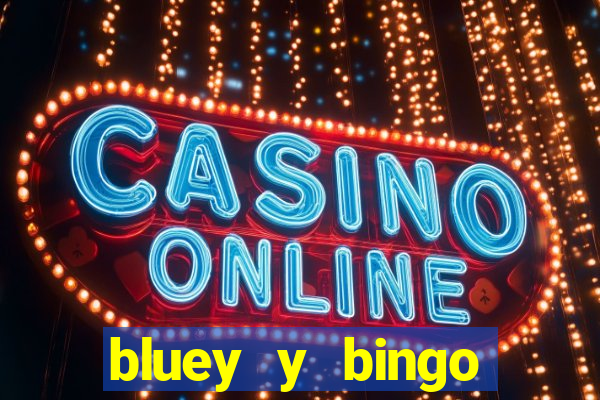 bluey y bingo bailando png