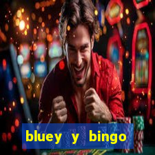 bluey y bingo bailando png