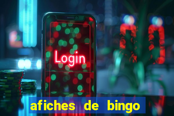 afiches de bingo para editar