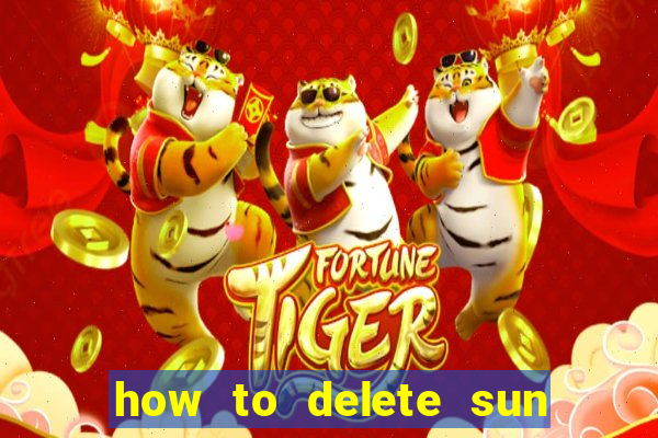 how to delete sun bingo account