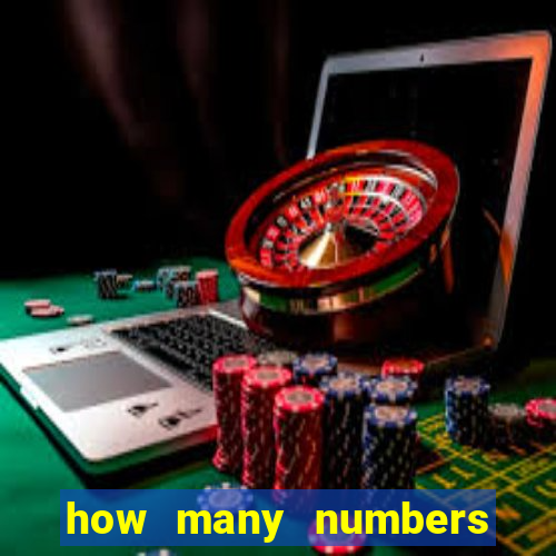 how many numbers in bingo