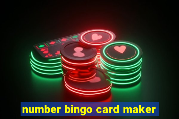 number bingo card maker