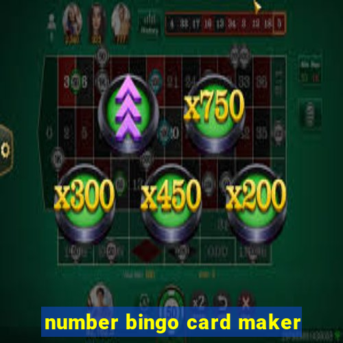 number bingo card maker