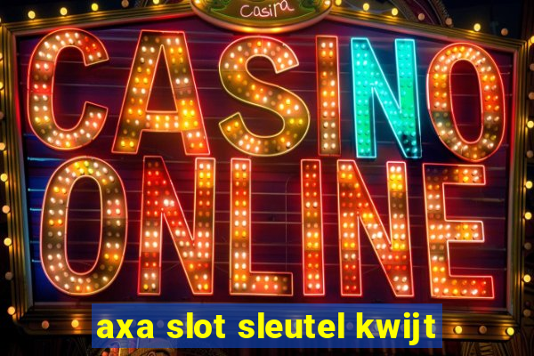 axa slot sleutel kwijt