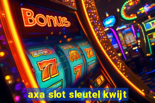 axa slot sleutel kwijt