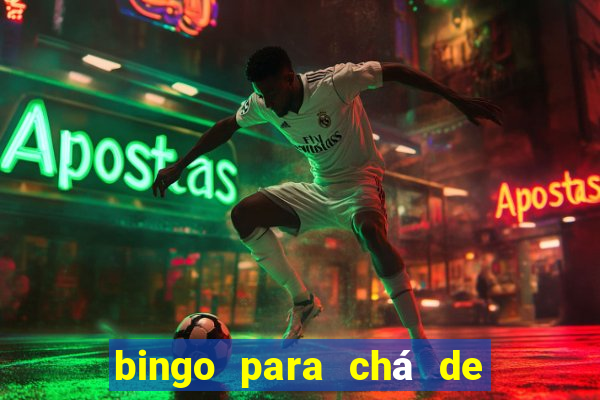 bingo para chá de bebê para imprimir grátis