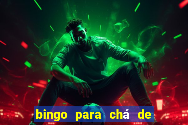 bingo para chá de bebê para imprimir grátis