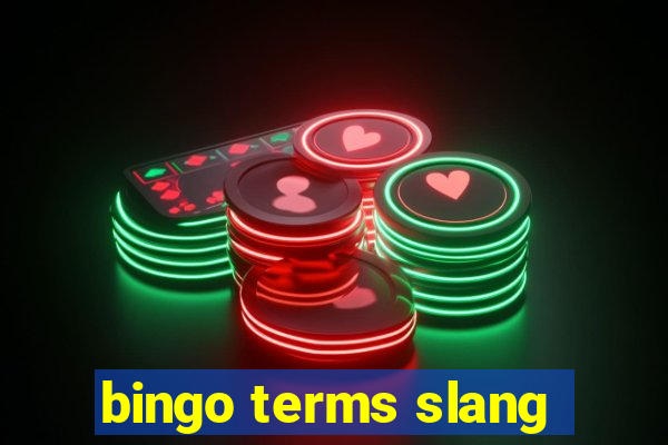 bingo terms slang