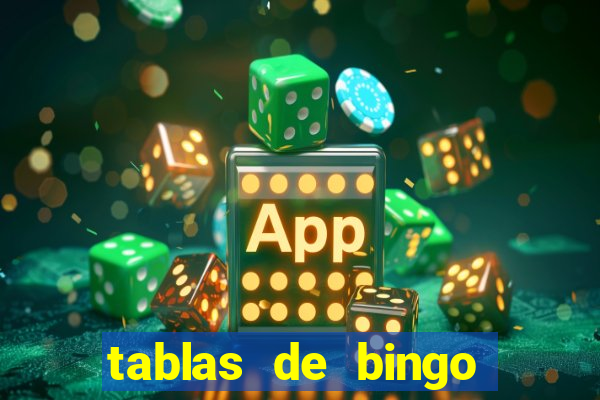 tablas de bingo para imprimir en excel