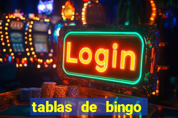 tablas de bingo para imprimir en excel