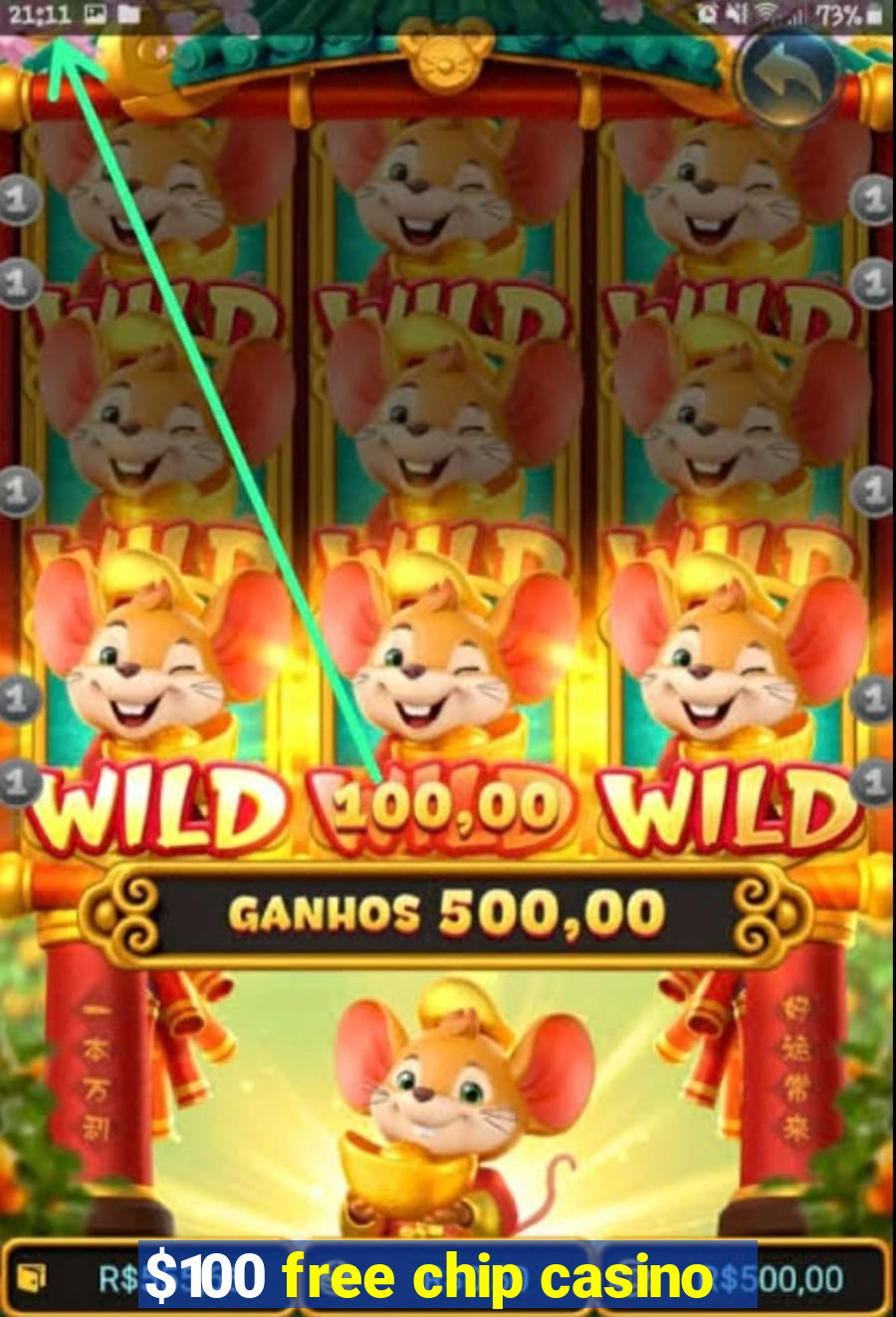 $100 free chip casino