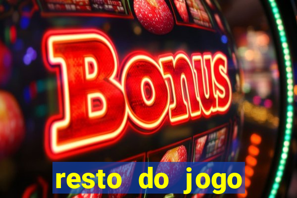 resto do jogo placar atual