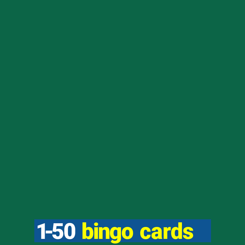 1-50 bingo cards