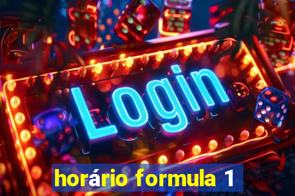 horário formula 1