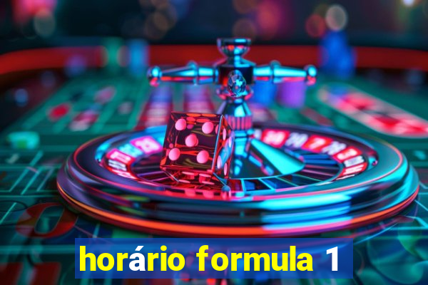 horário formula 1