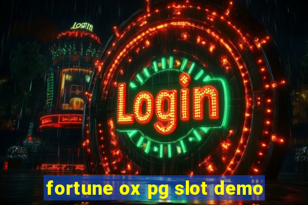 fortune ox pg slot demo