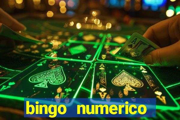 bingo numerico educa??o infantil