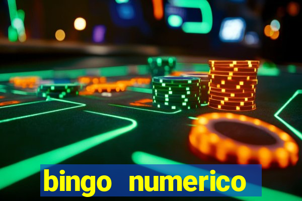 bingo numerico educa??o infantil