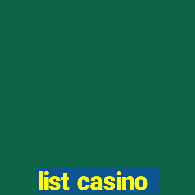 list casino