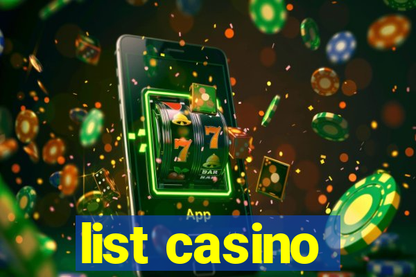 list casino