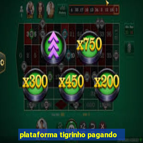 plataforma tigrinho pagando