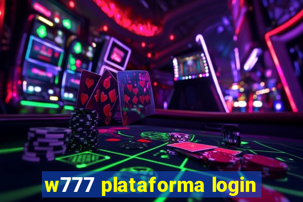 w777 plataforma login