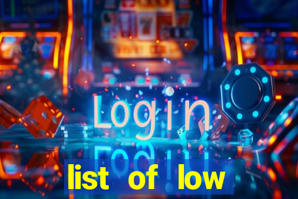 list of low volatility slot machines