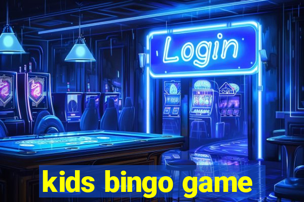 kids bingo game