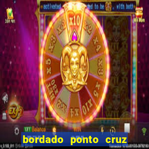 bordado ponto cruz do corinthians