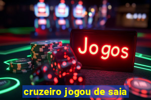 cruzeiro jogou de saia