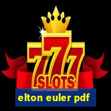 elton euler pdf