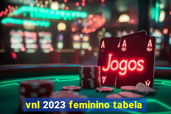 vnl 2023 feminino tabela