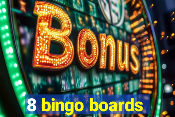 8 bingo boards