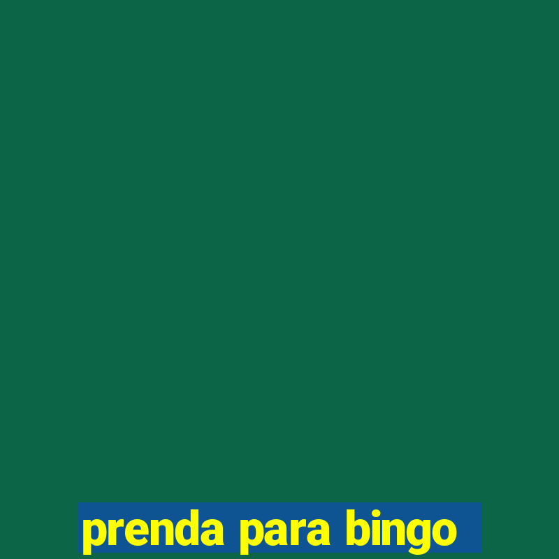 prenda para bingo