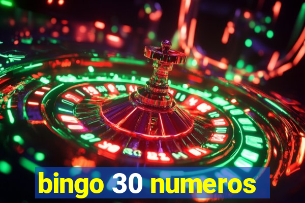 bingo 30 numeros