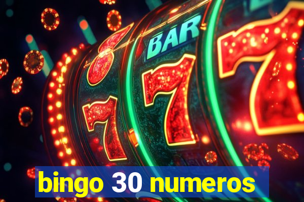 bingo 30 numeros