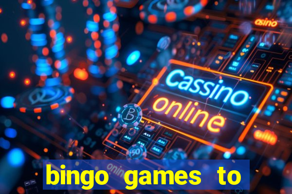 bingo games to play at home