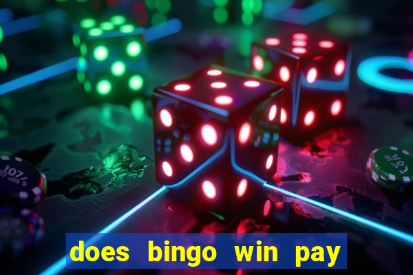 does bingo win pay real money