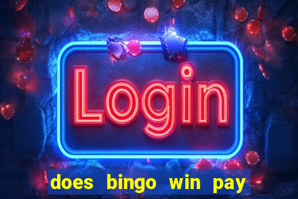 does bingo win pay real money