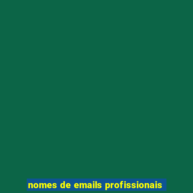 nomes de emails profissionais