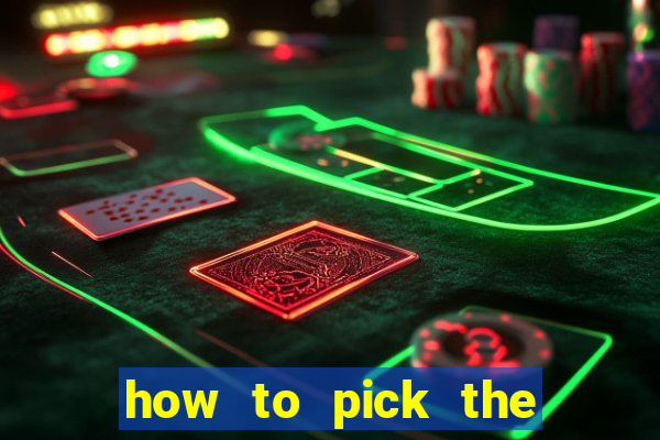 how to pick the right slot machine to win